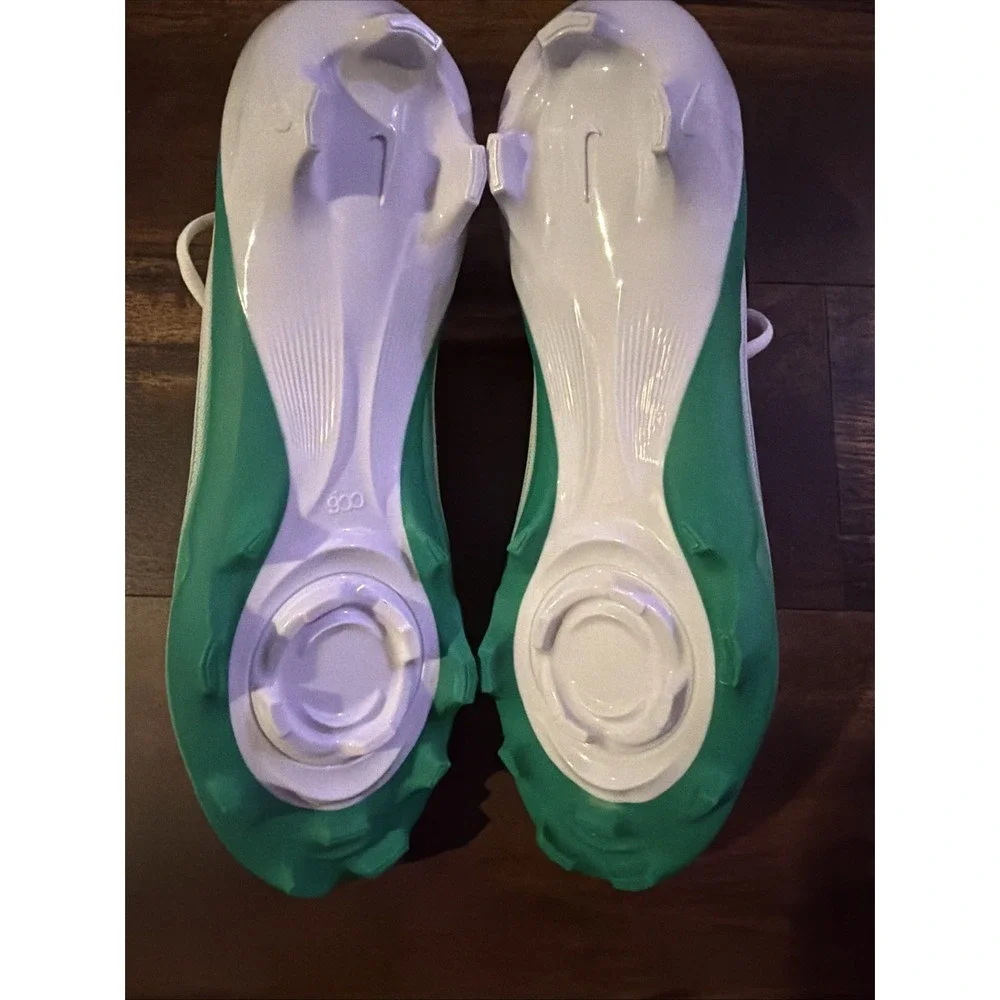 New Nike Mens Vapor Speed 3 Football Cleats Size 11 White Green Black